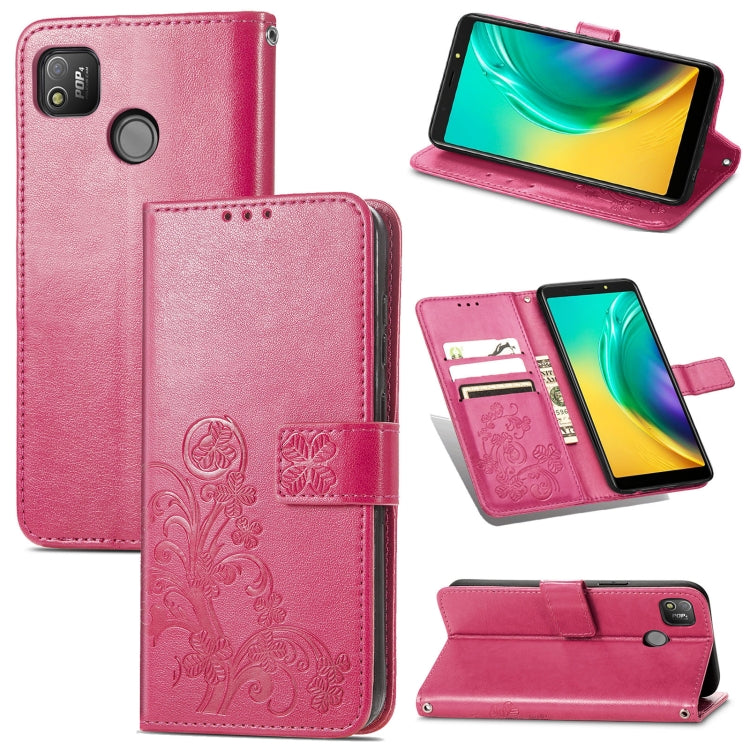 Four-leaf Clasp Embossed Buckle Mobile Phone Protection Leather Case with Lanyard & Card Slot & Wallet & Bracket Function, For OPPO A94 5G / F19 Pro+ 5G / Reno5 Z, For Motorola Moto G Power 2021, For OPPO A54 5G, For OPPO Realme C21                    ...