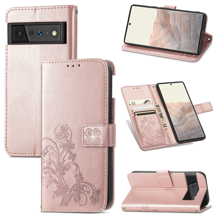 Four-leaf Clasp Embossed Buckle Mobile Phone Protection Leather Case with Lanyard & Card Slot & Wallet & Bracket Function, For OPPO A94 5G / F19 Pro+ 5G / Reno5 Z, For Motorola Moto G Power 2021, For OPPO A54 5G, For OPPO Realme C21                    ...