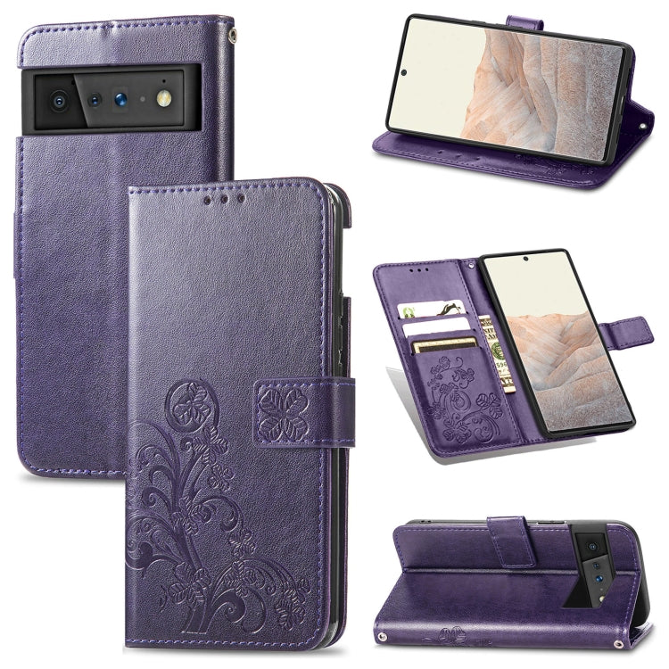 Four-leaf Clasp Embossed Buckle Mobile Phone Protection Leather Case with Lanyard & Card Slot & Wallet & Bracket Function, For OPPO A94 5G / F19 Pro+ 5G / Reno5 Z, For Motorola Moto G Power 2021, For OPPO A54 5G, For OPPO Realme C21                    ...
