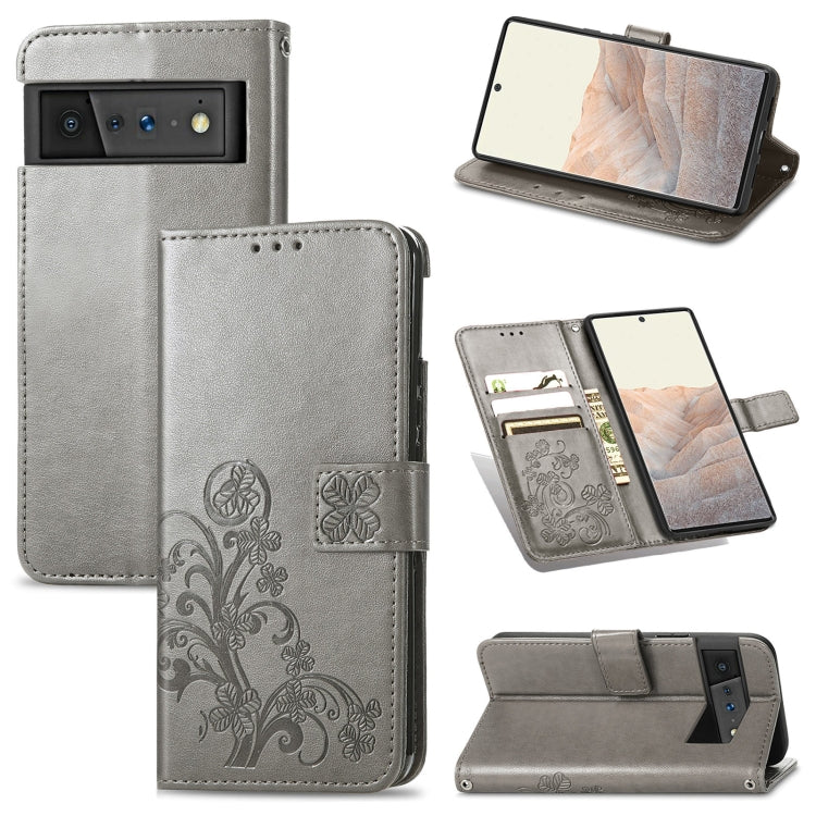 Four-leaf Clasp Embossed Buckle Mobile Phone Protection Leather Case with Lanyard & Card Slot & Wallet & Bracket Function, For OPPO A94 5G / F19 Pro+ 5G / Reno5 Z, For Motorola Moto G Power 2021, For OPPO A54 5G, For OPPO Realme C21                    ...