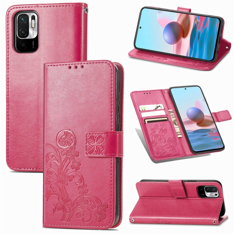 Four-leaf Clasp Embossed Buckle Mobile Phone Protection Leather Case with Lanyard & Card Slot & Wallet & Bracket Function, For OPPO A94 5G / F19 Pro+ 5G / Reno5 Z, For Motorola Moto G Power 2021, For OPPO A54 5G, For OPPO Realme C21                    ...