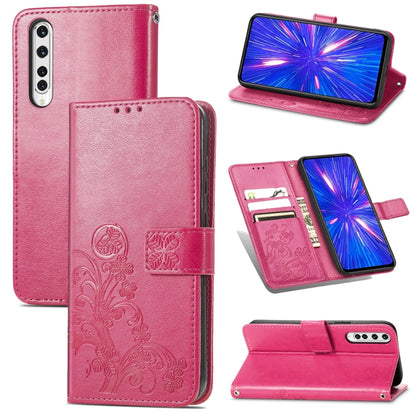 Four-leaf Clasp Embossed Buckle Mobile Phone Protection Leather Case with Lanyard & Card Slot & Wallet & Bracket Function, For OPPO A94 5G / F19 Pro+ 5G / Reno5 Z, For Motorola Moto G Power 2021, For OPPO A54 5G, For OPPO Realme C21                    ...