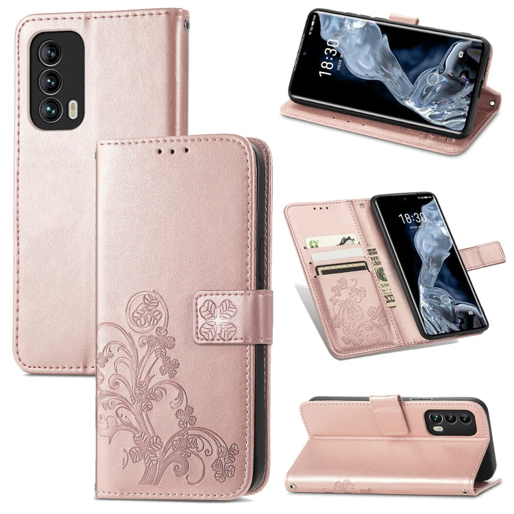 Four-leaf Clasp Embossed Buckle Mobile Phone Protection Leather Case with Lanyard & Card Slot & Wallet & Bracket Function, For OPPO A94 5G / F19 Pro+ 5G / Reno5 Z, For Motorola Moto G Power 2021, For OPPO A54 5G, For OPPO Realme C21                    ...