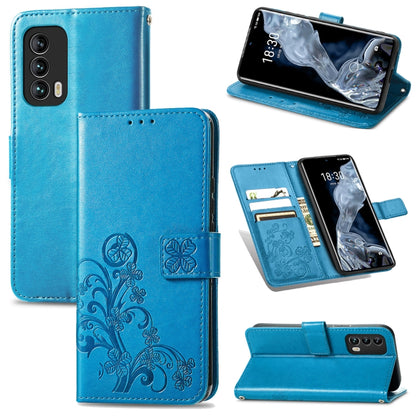 Four-leaf Clasp Embossed Buckle Mobile Phone Protection Leather Case with Lanyard & Card Slot & Wallet & Bracket Function, For OPPO A94 5G / F19 Pro+ 5G / Reno5 Z, For Motorola Moto G Power 2021, For OPPO A54 5G, For OPPO Realme C21                    ...