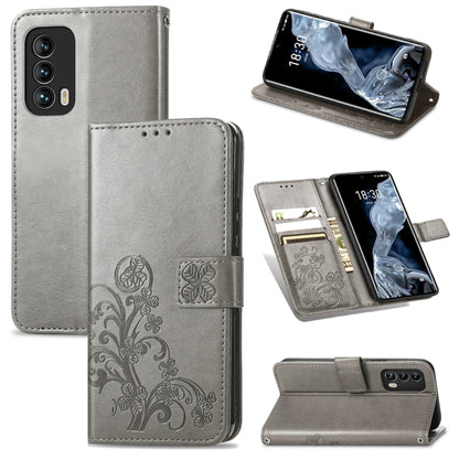 Four-leaf Clasp Embossed Buckle Mobile Phone Protection Leather Case with Lanyard & Card Slot & Wallet & Bracket Function, For OPPO A94 5G / F19 Pro+ 5G / Reno5 Z, For Motorola Moto G Power 2021, For OPPO A54 5G, For OPPO Realme C21                    ...