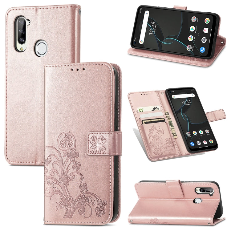 Four-leaf Clasp Embossed Buckle Mobile Phone Protection Leather Case with Lanyard & Card Slot & Wallet & Bracket Function, For OPPO A94 5G / F19 Pro+ 5G / Reno5 Z, For Motorola Moto G Power 2021, For OPPO A54 5G, For OPPO Realme C21                    ...