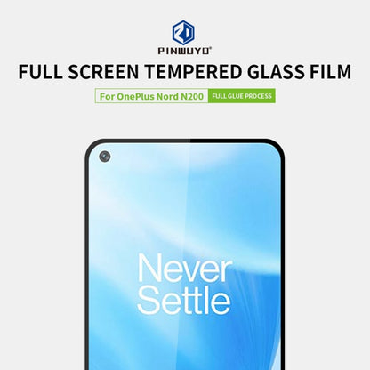 PINWUYO 9H 2.5D Full Screen Tempered Glass Film, For OnePlus Nord N200 5G