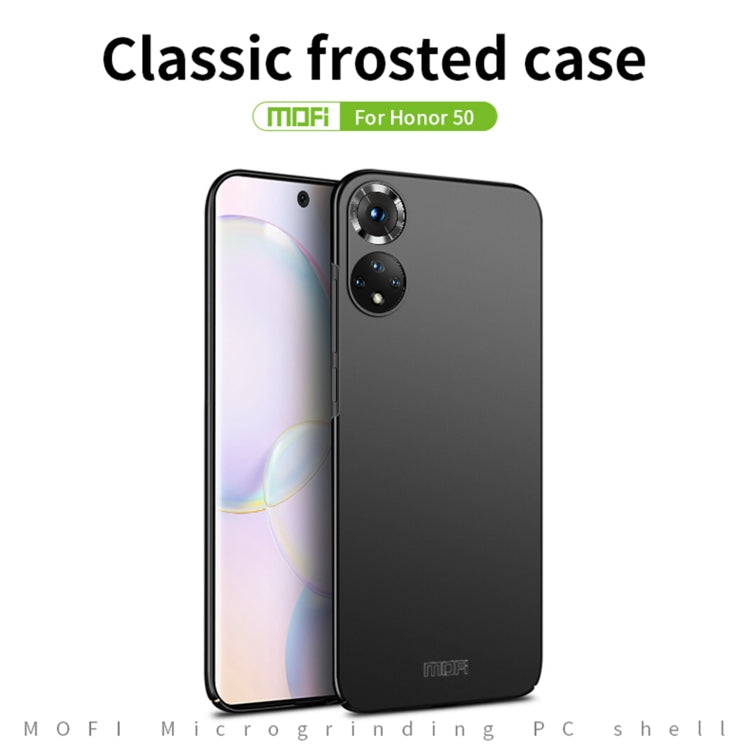 Black frosted hard case with camera cutouts for Honor 50