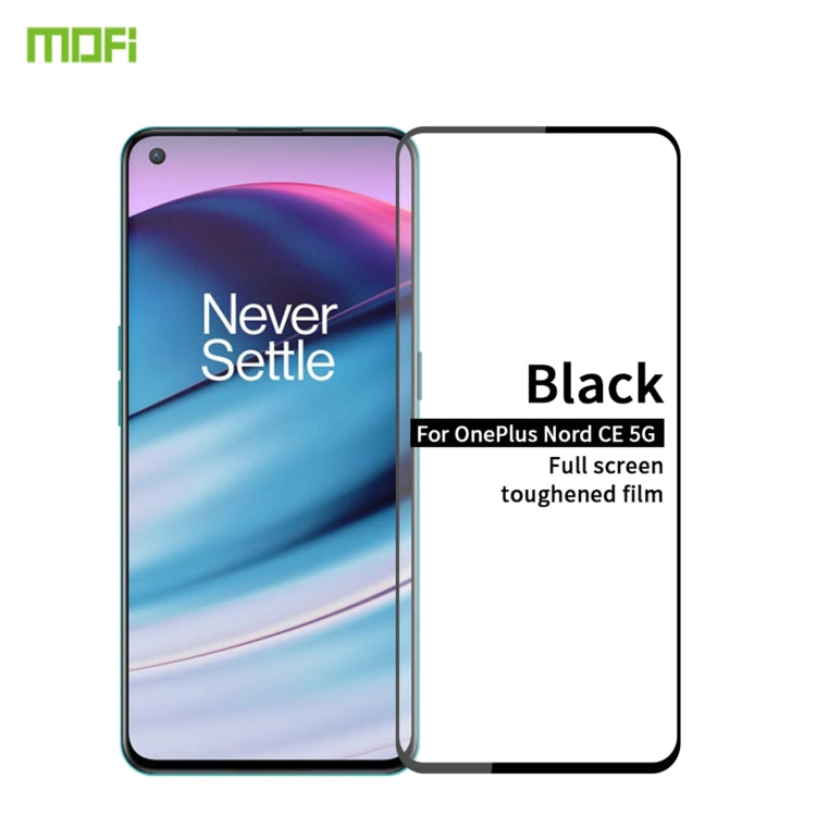 MOFI full screen tempered glass film for OnePlus Nord CE 5G, black
