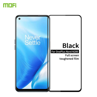 MOFI full screen tempered glass film for OnePlus Nord N200, black