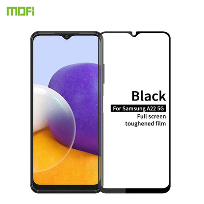 MOFI full screen tempered glass film for Samsung Galaxy A22 5G, black