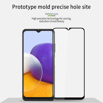 MOFI full screen tempered glass film for Samsung Galaxy A22 5G, black