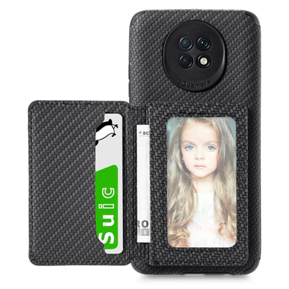 Carbon Fiber Magnetic Card Bag TPU+PU Shockproof Back Cover Case with Holder & Card Slot & Photo Frame, For Samsung Galaxy A72 5G / 4G, For Samsung Galaxy A52 5G / 4G, For Xiaomi Redmi Note 9 5G