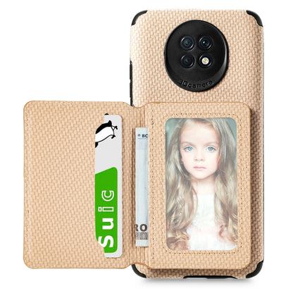 Carbon Fiber Magnetic Card Bag TPU+PU Shockproof Back Cover Case with Holder & Card Slot & Photo Frame, For Samsung Galaxy A72 5G / 4G, For Samsung Galaxy A52 5G / 4G, For Xiaomi Redmi Note 9 5G