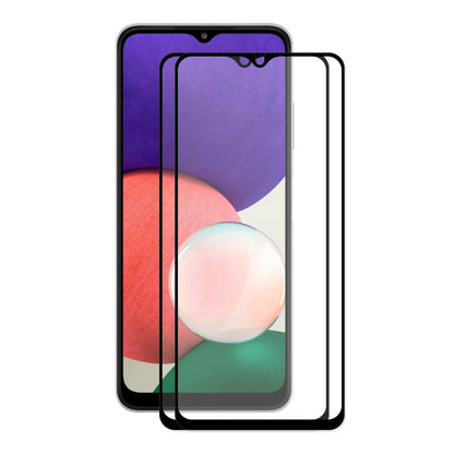 Phone display with dual tempered glass screen protectors, full coverage 2.5D, 2-pack