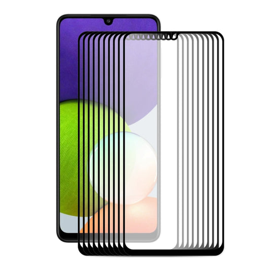 Full-coverage tempered glass screen protector, 2.5D edge, 9H hardness (10-pack)