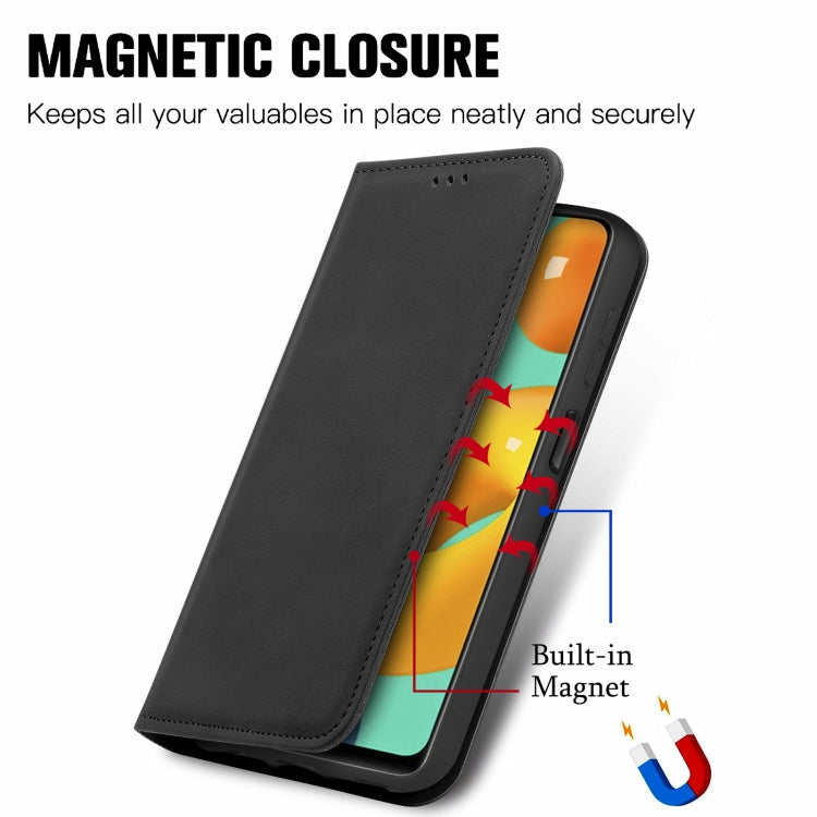 Retro Skin Feel Business Magnetic Horizontal Flip Leather Case with Holder & Card Slots & Wallet & Photo Frame, For Samsung Galaxy M32, For Samsung Galaxy A82 5G, For Samsung Galaxy A03s 164mm, For Sony Xperia 5 III