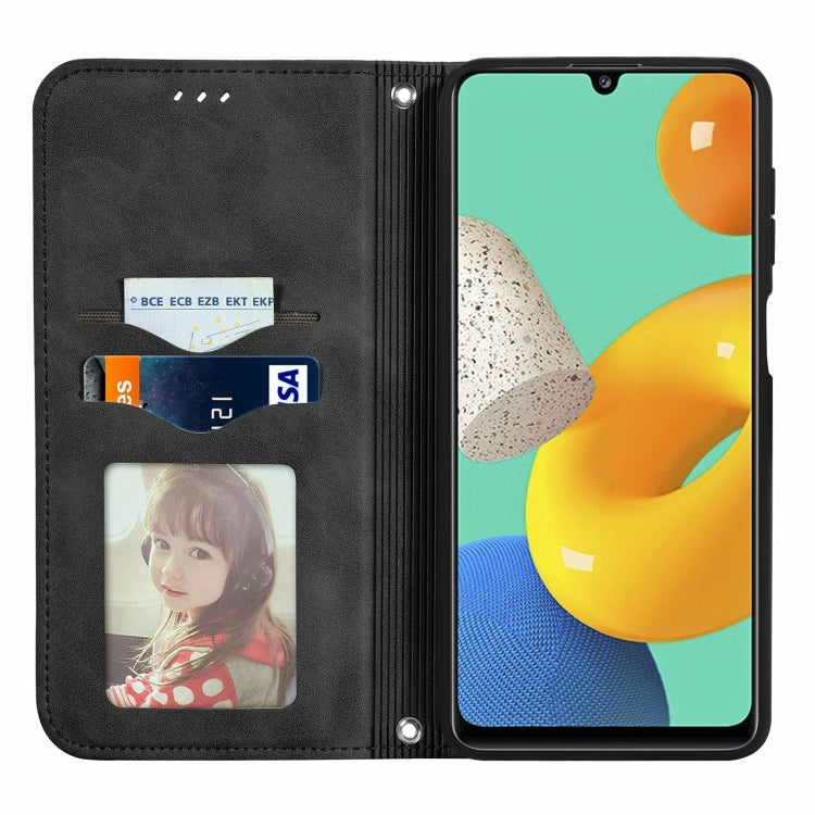 Retro Skin Feel Business Magnetic Horizontal Flip Leather Case with Holder & Card Slots & Wallet & Photo Frame, For Samsung Galaxy M32, For Samsung Galaxy A82 5G, For Samsung Galaxy A03s 164mm, For Sony Xperia 5 III