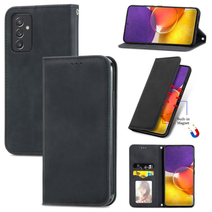 Retro Skin Feel Business Magnetic Horizontal Flip Leather Case with Holder & Card Slots & Wallet & Photo Frame, For Samsung Galaxy M32, For Samsung Galaxy A82 5G, For Samsung Galaxy A03s 164mm, For Sony Xperia 5 III
