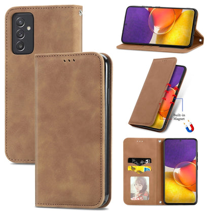 Retro Skin Feel Business Magnetic Horizontal Flip Leather Case with Holder & Card Slots & Wallet & Photo Frame, For Samsung Galaxy M32, For Samsung Galaxy A82 5G, For Samsung Galaxy A03s 164mm, For Sony Xperia 5 III