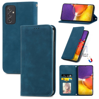 Retro Skin Feel Business Magnetic Horizontal Flip Leather Case with Holder & Card Slots & Wallet & Photo Frame, For Samsung Galaxy M32, For Samsung Galaxy A82 5G, For Samsung Galaxy A03s 164mm, For Sony Xperia 5 III