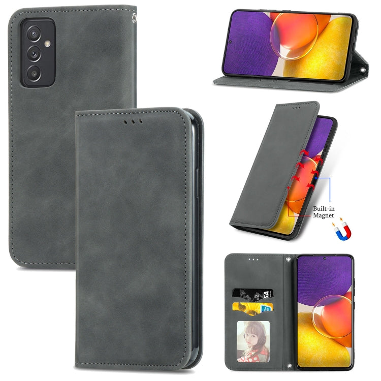 Retro Skin Feel Business Magnetic Horizontal Flip Leather Case with Holder & Card Slots & Wallet & Photo Frame, For Samsung Galaxy M32, For Samsung Galaxy A82 5G, For Samsung Galaxy A03s 164mm, For Sony Xperia 5 III