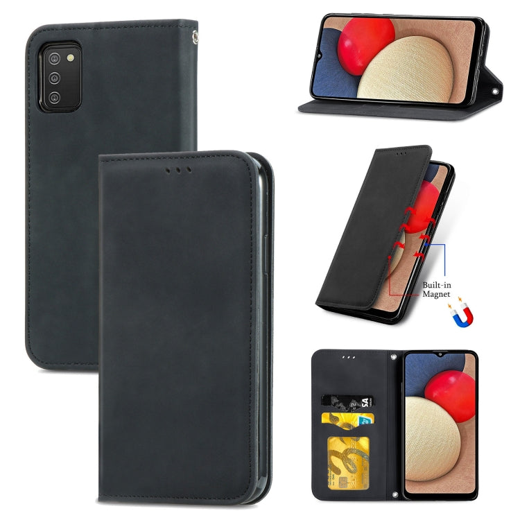 Retro Skin Feel Business Magnetic Horizontal Flip Leather Case with Holder & Card Slots & Wallet & Photo Frame, For Samsung Galaxy M32, For Samsung Galaxy A82 5G, For Samsung Galaxy A03s 164mm, For Sony Xperia 5 III