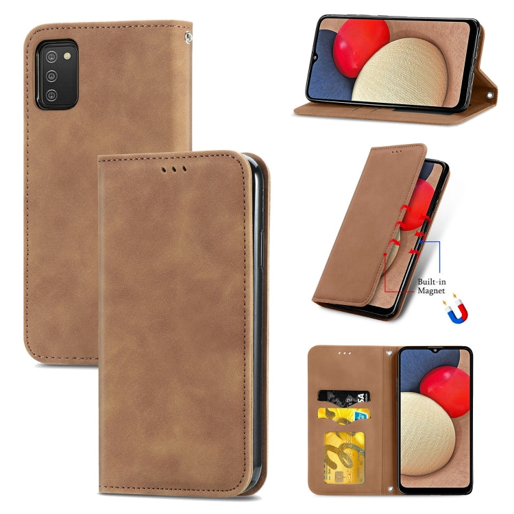 Retro Skin Feel Business Magnetic Horizontal Flip Leather Case with Holder & Card Slots & Wallet & Photo Frame, For Samsung Galaxy M32, For Samsung Galaxy A82 5G, For Samsung Galaxy A03s 164mm, For Sony Xperia 5 III