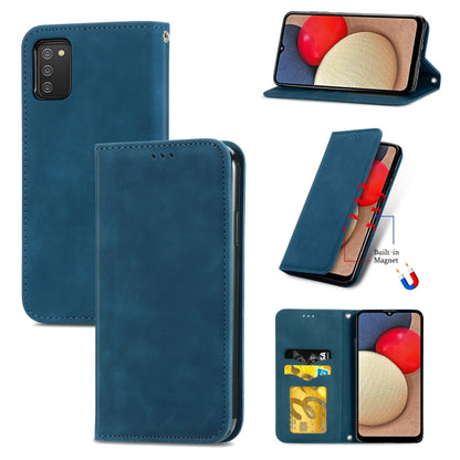 Retro Skin Feel Business Magnetic Horizontal Flip Leather Case with Holder & Card Slots & Wallet & Photo Frame, For Samsung Galaxy M32, For Samsung Galaxy A82 5G, For Samsung Galaxy A03s 164mm, For Sony Xperia 5 III