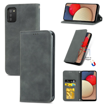 Retro Skin Feel Business Magnetic Horizontal Flip Leather Case with Holder & Card Slots & Wallet & Photo Frame, For Samsung Galaxy M32, For Samsung Galaxy A82 5G, For Samsung Galaxy A03s 164mm, For Sony Xperia 5 III