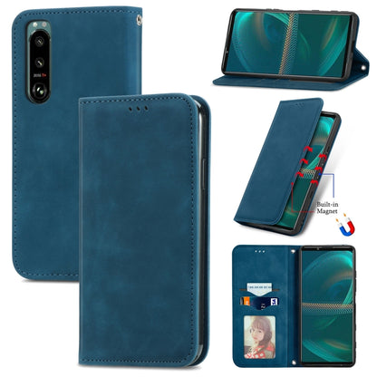 Retro Skin Feel Business Magnetic Horizontal Flip Leather Case with Holder & Card Slots & Wallet & Photo Frame, For Samsung Galaxy M32, For Samsung Galaxy A82 5G, For Samsung Galaxy A03s 164mm, For Sony Xperia 5 III