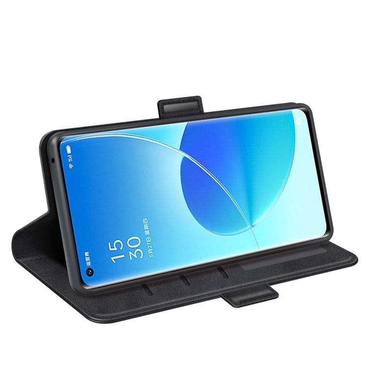 For OPPO Reno6 Pro 5G Dual-side Magnetic Buckle Horizontal Flip Leather Case with Holder & Card Slots & Wallet