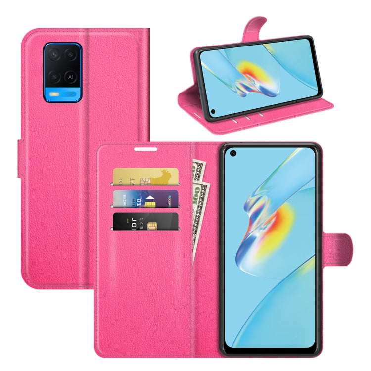 Hot pink flip wallet phone case with card slots and stand holder