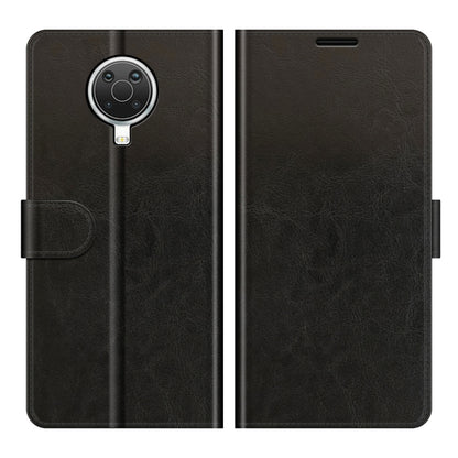 Black textured flip case front cover view for Nokia G10/G20 phone