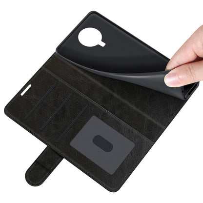 Black textured flip case showing inner card window and hand grip for Nokia G10/G20