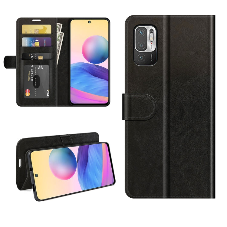 Wallet flip phone case for Poco M3 Pro 5G with card slots and magnetic closure, black