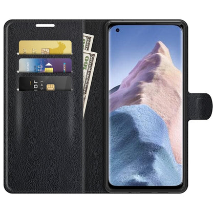 Black flip wallet phone case with card slots and holder flap for Xiaomi Mi 11 Ultra