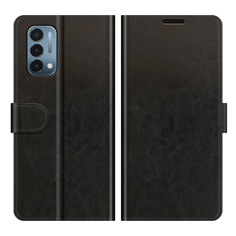 Black textured folio phone case with card holder flap and camera cutout