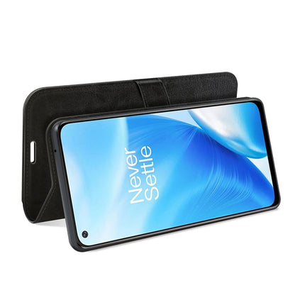 Black textured folio flip phone case with front window viewing