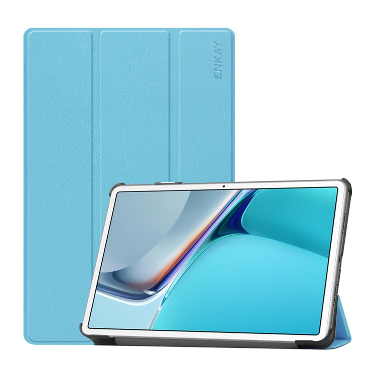For Huawei MatePad 11 2021 ENKAY Custer Texture Horizontal Flip PU+PC Leather Case with Three-folding Holder & Sleep / Wake-up Function, For Huawei MatePad 11 2021