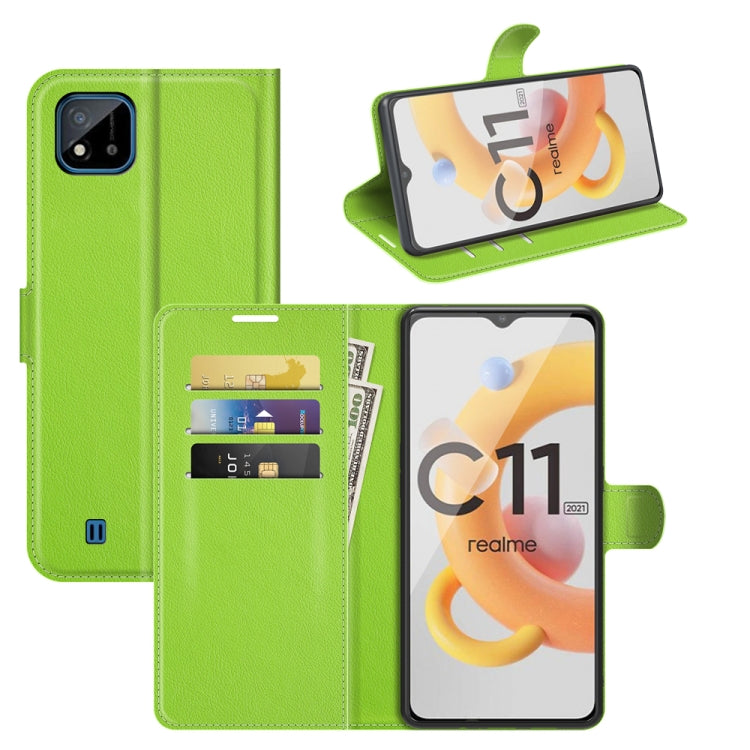 Green flip wallet phone case with card slots and stand holder for secure protection