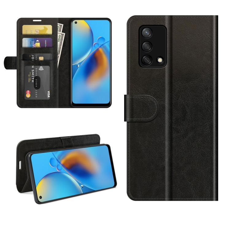 Black flip wallet phone case with card slots and folio cover for phone protection