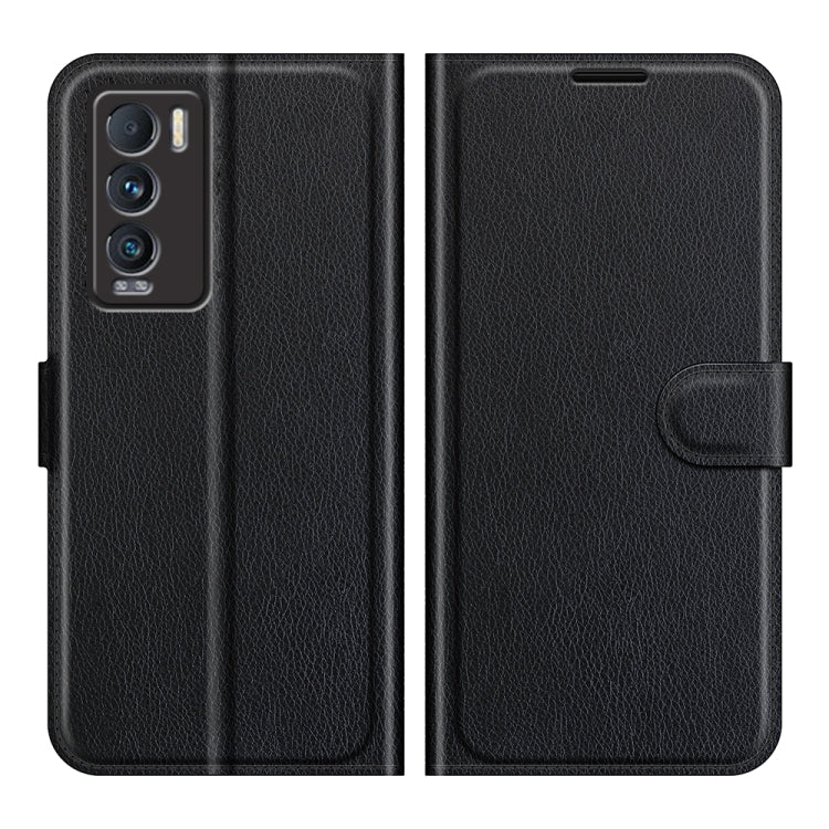 Black textured flip phone case with magnetic flap and side card pocket