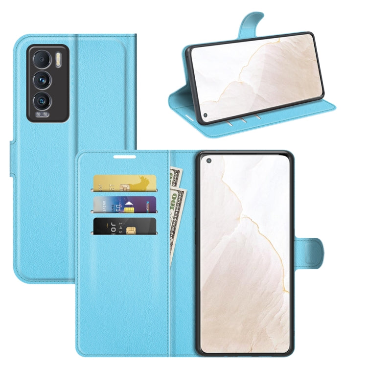 Light blue textured phone wallet flip case with card slots and stand holder