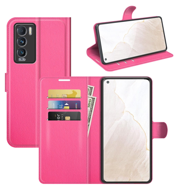 Hot pink textured phone wallet flip case with card slots and stand holder