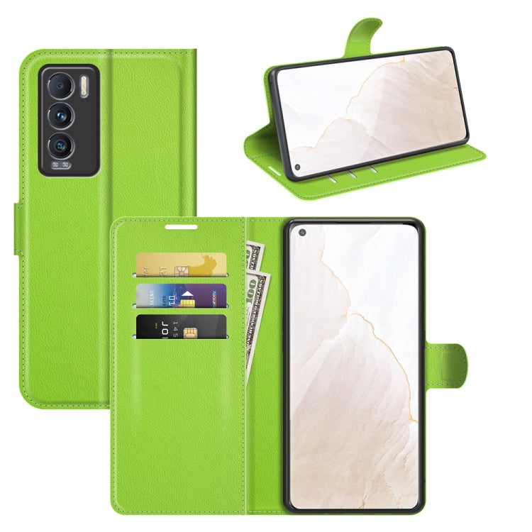 Bright green textured phone wallet flip case with card slots and stand holder