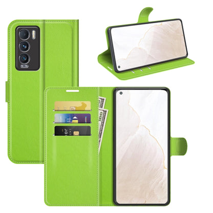 Bright green textured phone wallet flip case with card slots and stand holder