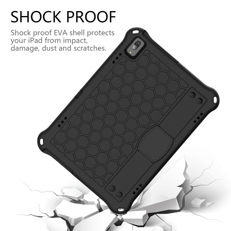 Black honeycomb shockproof tablet protective case with four corner bumper design