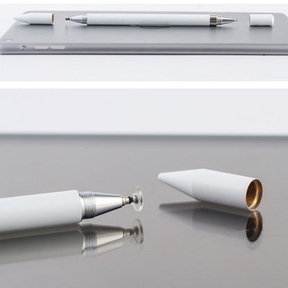 Capacitive stylus pen and replacement tip parts with pointed metal nibs
