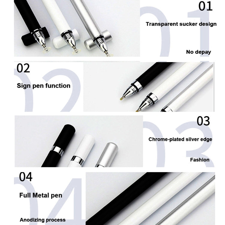 Assorted capacitive stylus pens showing metal tips and base mount